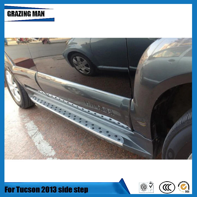 

Car accessories aluminium alloy thresholds side step running board for Tuscon 2013 2014 13 14