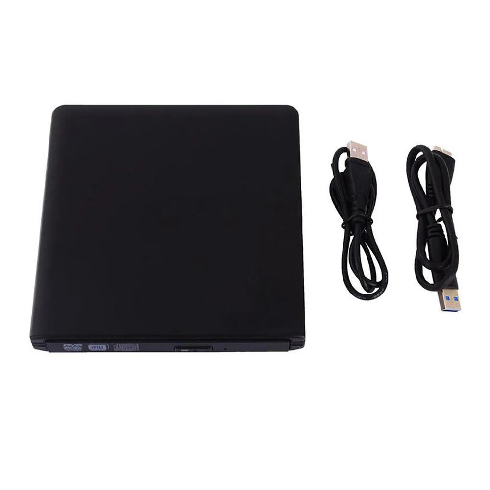 Черный алюминиевый сплав внешний CD/DVD RW корпус USB 3,0 чехол 12,7 мм SATA чехол для оптического привода для ноутбука без драйвера