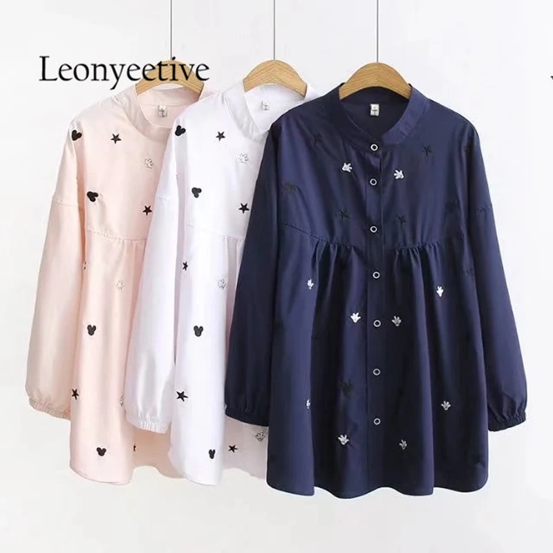 oversize shirt 2017 autumn big size Women long Shirt Blouses Style Clothing Full Sleeve Ladies Shirts plus size 4xl oversize shirt 2017 autumn big size Women long Shirt Blouses Style Clothing Full Sleeve Ladies Shirts plus size 4xl