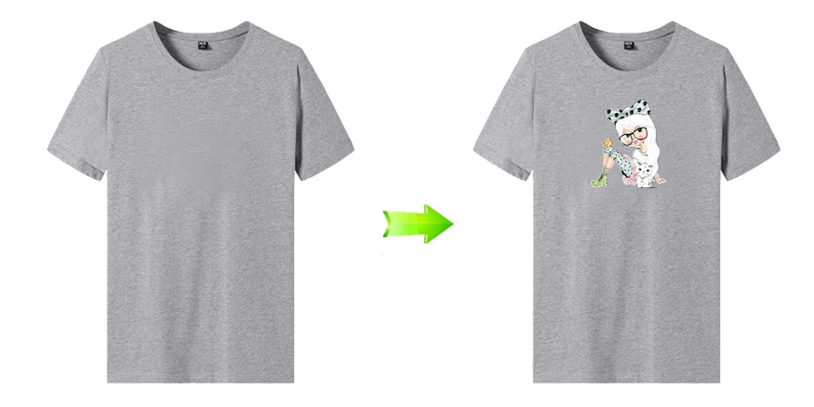 Cute Girls Clothes Applique Washable Clothing Deco Diy Accessory Heat Transfer New Design Badges Iron-On Transfers (3)