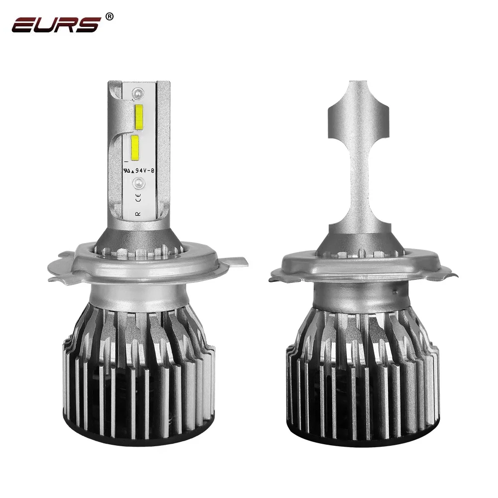 EURS H4 H7 Led автомобилей головной светильник H1 H8 H9 H11 HB4 HB3 9006 9005 чипов CSP 12000LM 80W 6000K S6