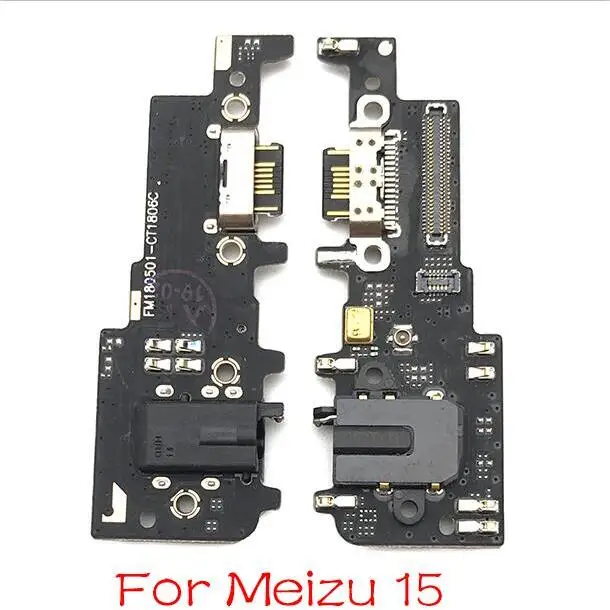 For Meizu M15 Док-коннектор, зарядный порт гибкий кабель для Meizu 15 Lite M15 S6 M6T X8 V8 16X Note 8 16th плюс USB плата с зарядным портом - Цвет: For Meizu M15