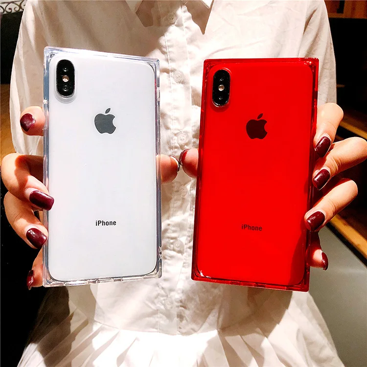 

2019 Fashion Phone Case For iPhone X 6 6S 7 8 XS Max XR Plus 7Plus 8Plus Cases Silicone Tpu Soft Luxury Transparent Cover Coque