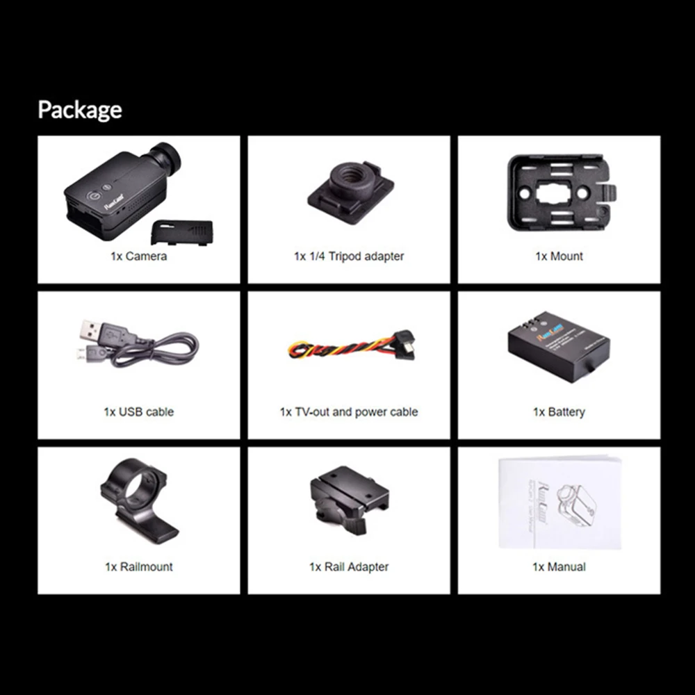 RunCam 2 RunCam2 страйкбол Версия камера с 35 мм объективом MOV DC 5 V-17 V для радиоуправляемого дрона и вертолета