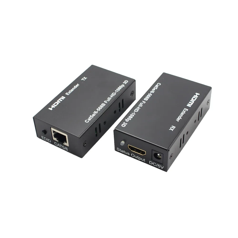 HDMI балун Extender по одной Cat Cat6/6A HD 196FT 60 м 3D способны 1080 pComputer/HDTV/ ноутбук в аудио-видео кабель