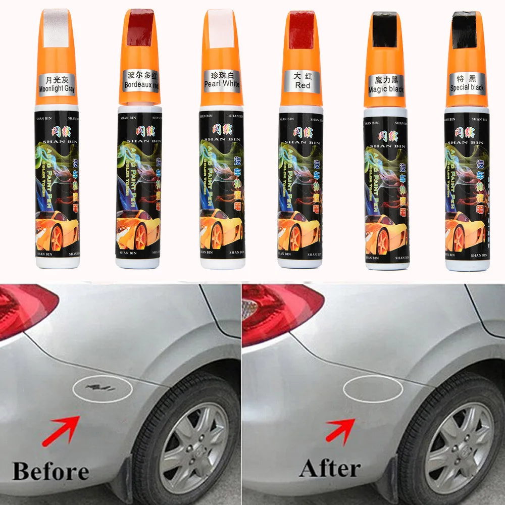 

19 Colors Auto Car Coat Paint Pen Touch Up Scratch Clear Repair Remover Remove Tool Car Remover Pen for Car Paint curing