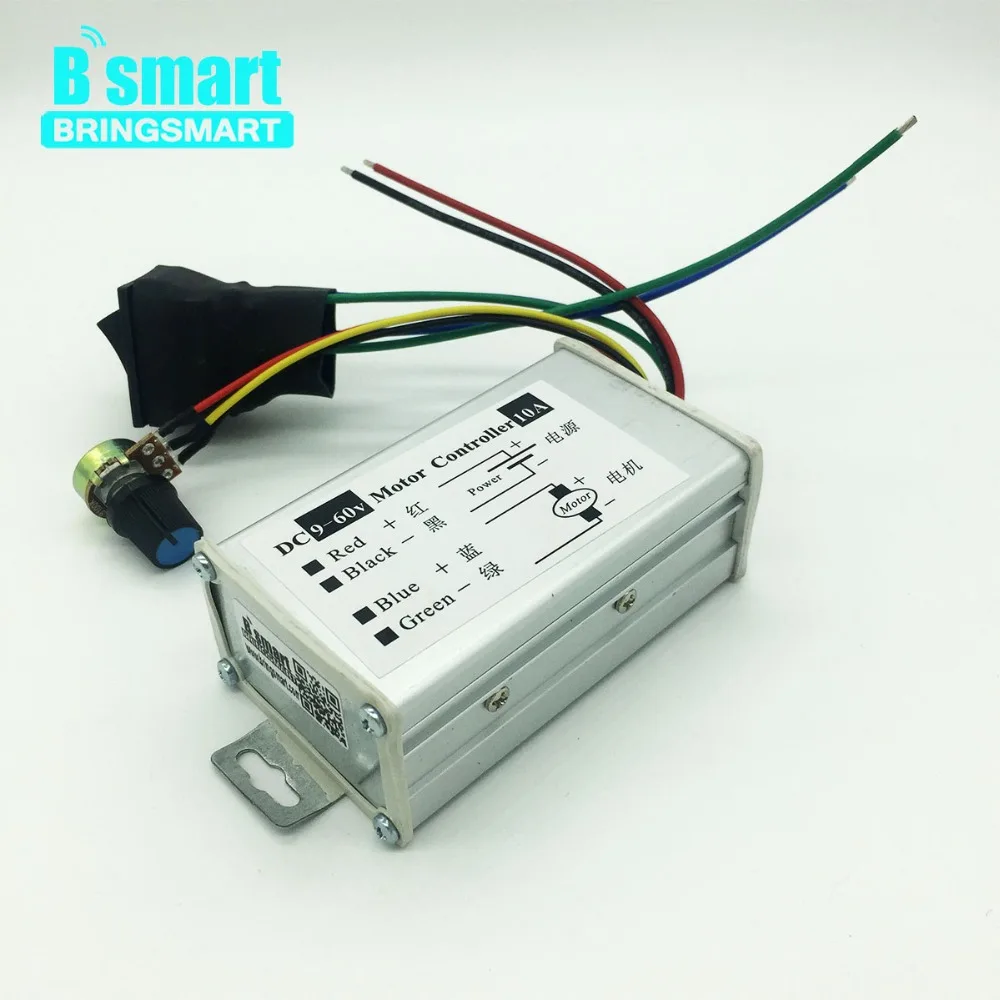 

Bringsmart CCM6D PWM 12V DC Motor Speed Controller 9V-60V Reversible Running Pulse Drive 10A Plate Control Micro Motor Governor