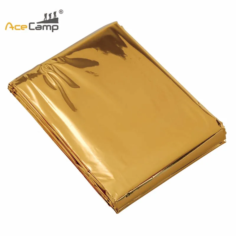 

Acecamp Survival Rescue Curtain Outdoor Camping Emergency Blanket Waterproof Reflective Windproof First AId Blanket Golden
