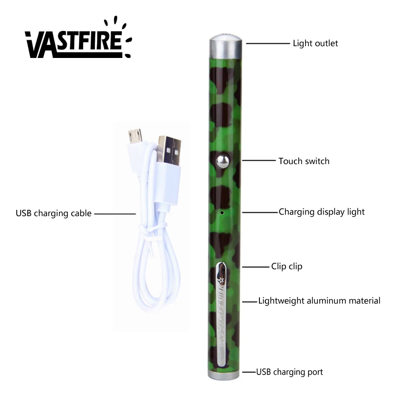  USB Rechargeable Green Powerful Laser Potinter Pen Beam 5mW Laser Presenter Light Hunting Laser Sig - 32937365140