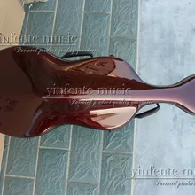 4/4 футляр для виолончели чистого углеродного волокна сильное колесо с подсветкой белый#52 красный цвет