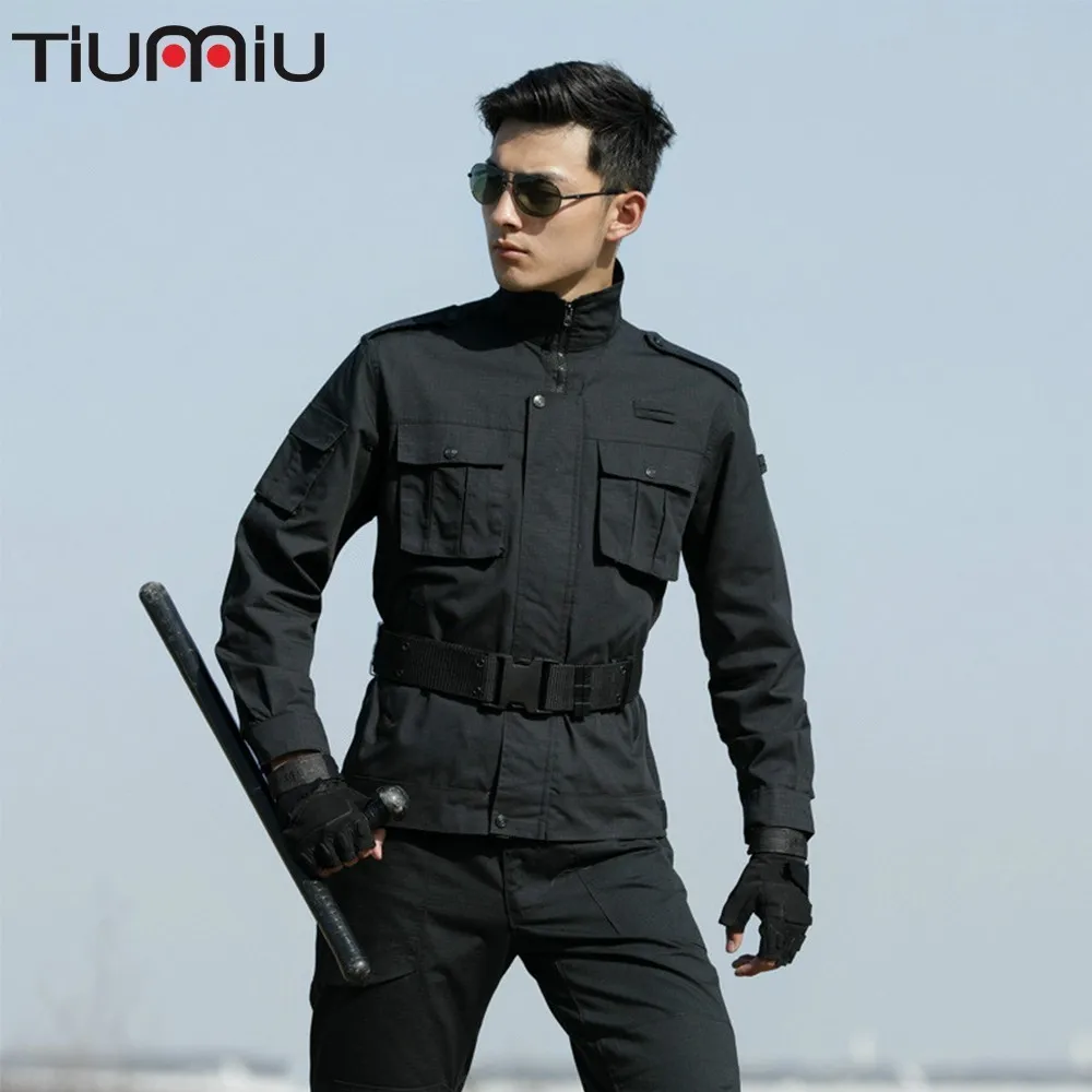 Новинка, черная тактическая камуфляжная военная форма, костюм для мужчин, одежда для армии США Cs, военная Боевая куртка+ брюки-карго