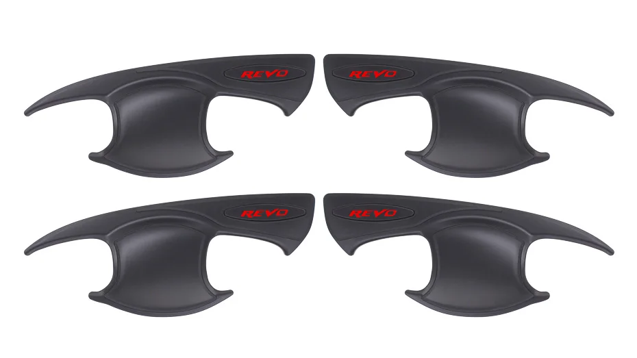 For Toyota Hilux REVO 2015 2016 2017 Door Protection Door Insert Handle Bowl Cover Auto Parts ABS Matte Black Car Accessories 41