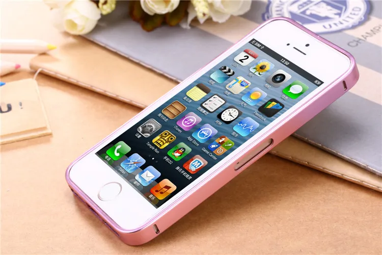 upgraded metal bumper case for iphone 5s 4s (8)