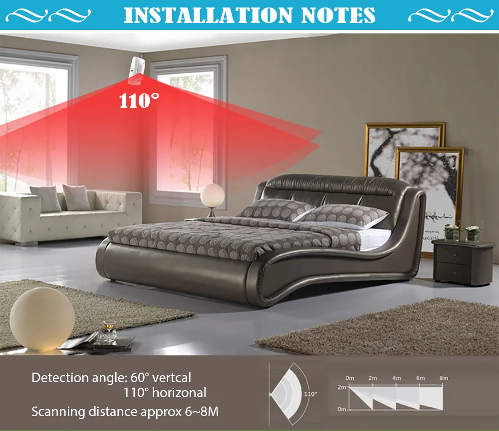 kerui detector infravermelho passivo sem fio pir 04