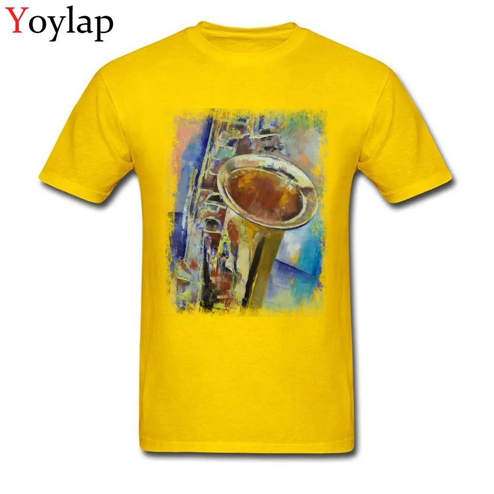 Printing T Shirts for Men Short Sleeve Fashion Round Collar 100% Cotton Fabric Summer Autumn Tops Shirts Printed On Tee Shirts yellow