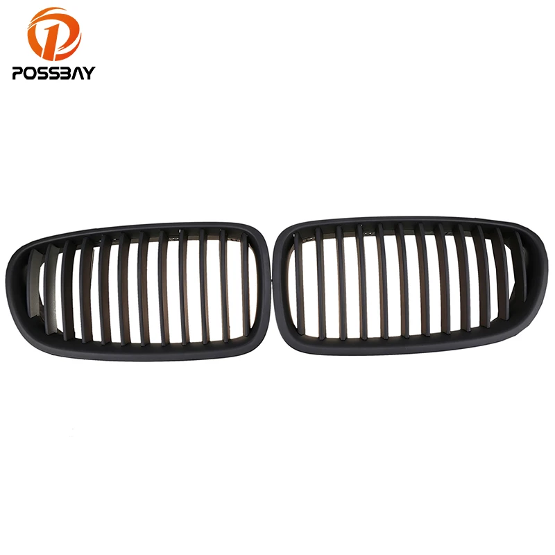 cheap POSSBAY Car Styling Accessories Front Matte Black for BMW 5 Series F10 523i 525d M5 2011 2016 Car Front Grille Kidnery Grills
