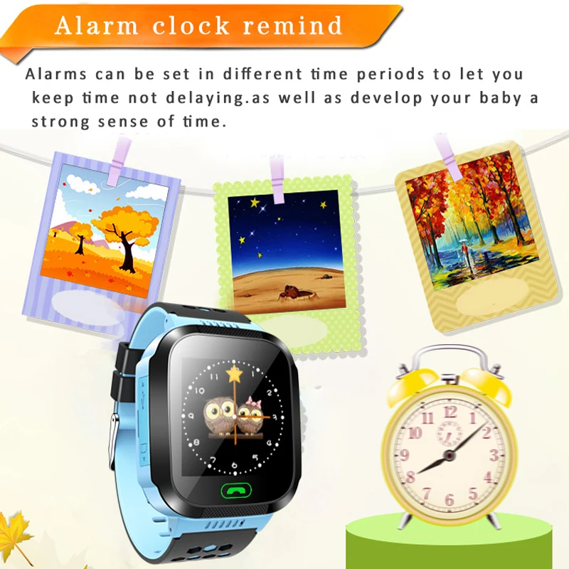 Оригинальные Детские умные часы с сенсорным экраном и камерой SOS, освещение, расположение телефона, детские часы