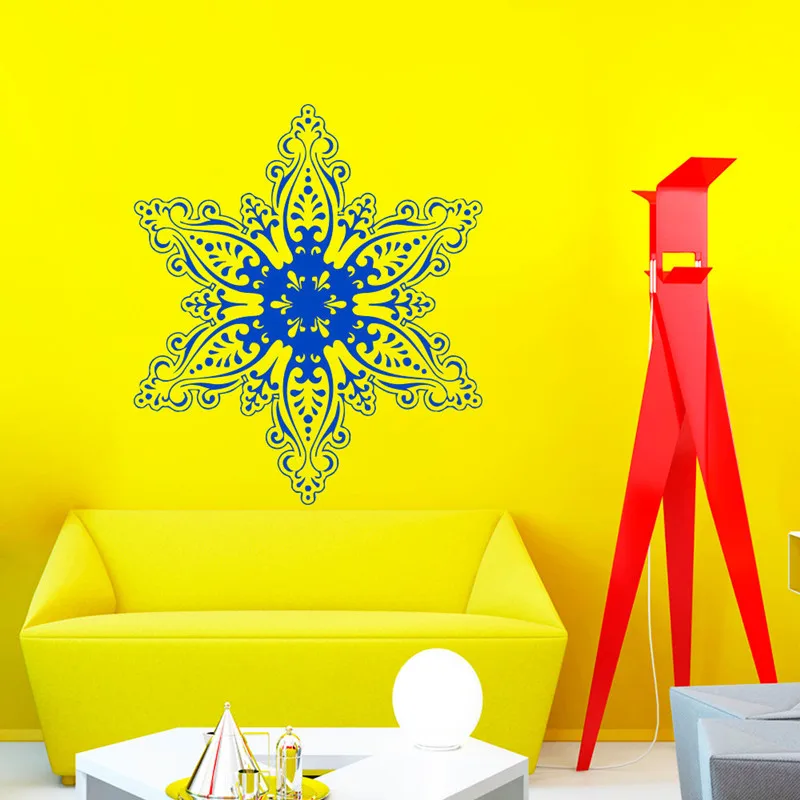 Merry Christmas Wall Decals Snowflake Decal New Year Vinyl Stickers