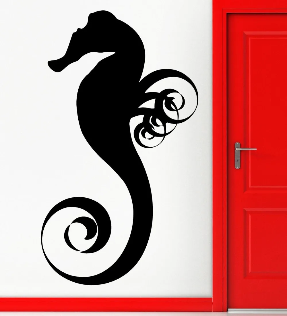 aquarium seafood vinyl wall decal nursery sea horse fish ocean marine cool decor wall sticker restaurant - Shop Bedroom Decor aquarium seafood vinyl wall decal nursery sea horse fish ocean marine cool decor wall sticker restaurant - Shop Bedroom Decor