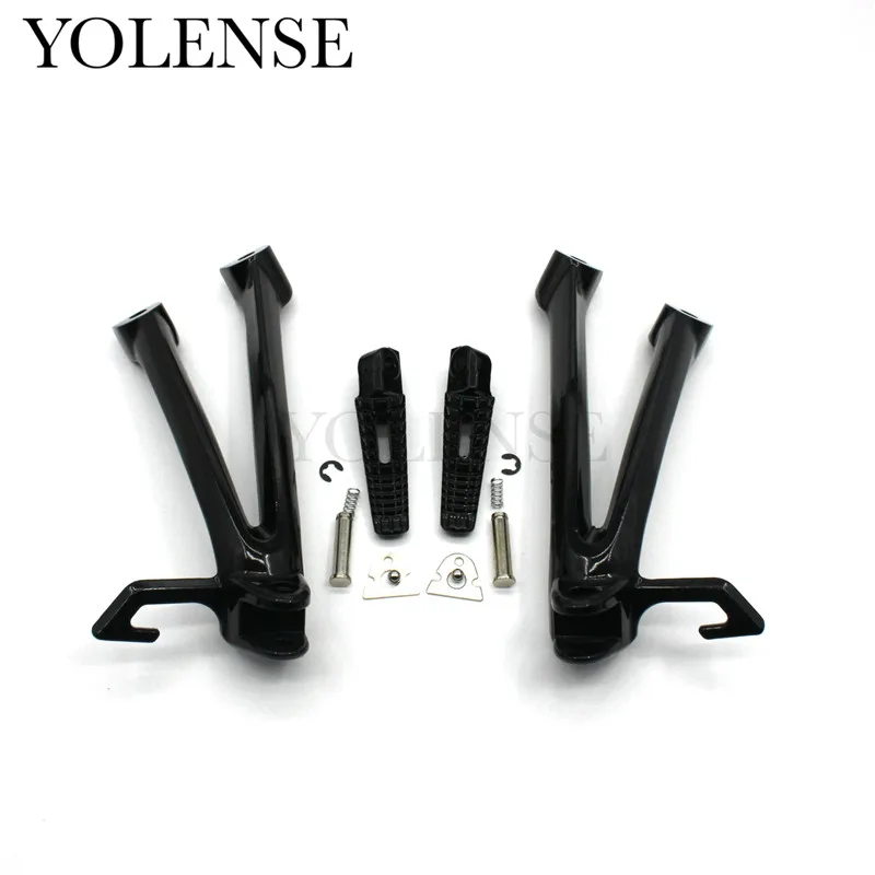 1Set Motorcycle Rear Passengers Foot Pegs Foot Rests With Brackets For