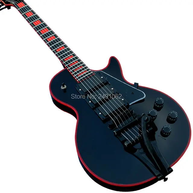 Cheap Black electric guitar best Lp custom top instrument maker free shipping