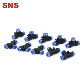 

SNS SPE Union Tee Type Plastic Push To Quick Connect Tube Fitting