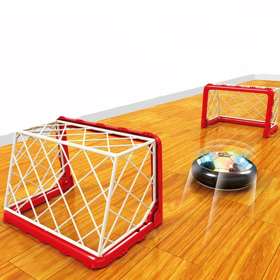 Very best  Indoor Kids Sports Toy Air Power Soccer Disk Latest Indoor Game LED Electric Suspension Pneumatic F