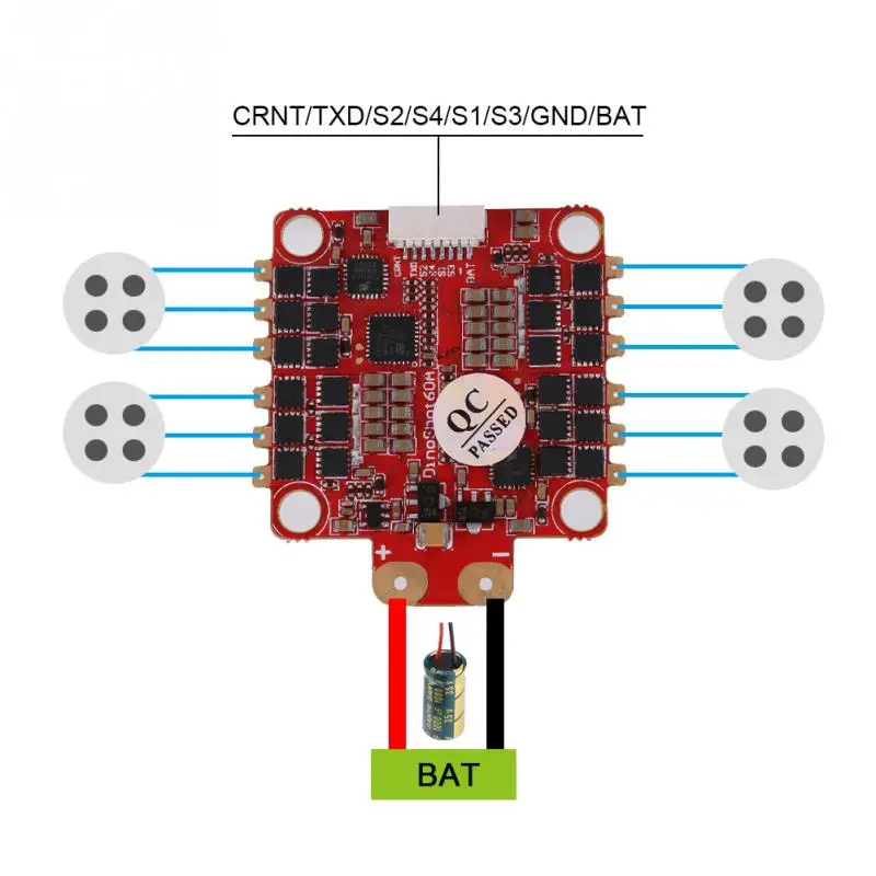 Контроллер полета DinoShot 60A BLHeli32 4 в 1 2018 Plus F460 аэробус F4 ESC RC часть Combo для FPV дрона
