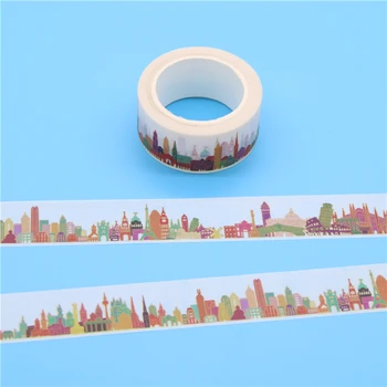 

2cm X 10m Delicate Town Washi Tape Diy Decoration Scrapbooking Planner Masking Tape Adhesive Tape Kawaii Stationery