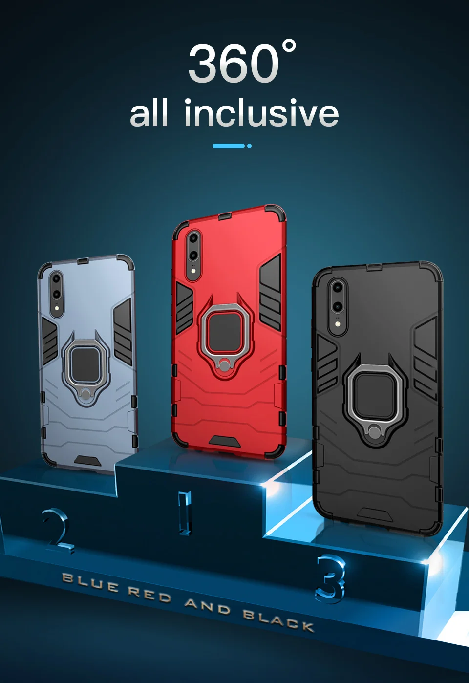 Armor Cases For Xiaomi Redmi 5 Plus 6 Pro Note 4X With Stand holder ring Fitted Case Supreme Cover Cute Cell Phone Accessories