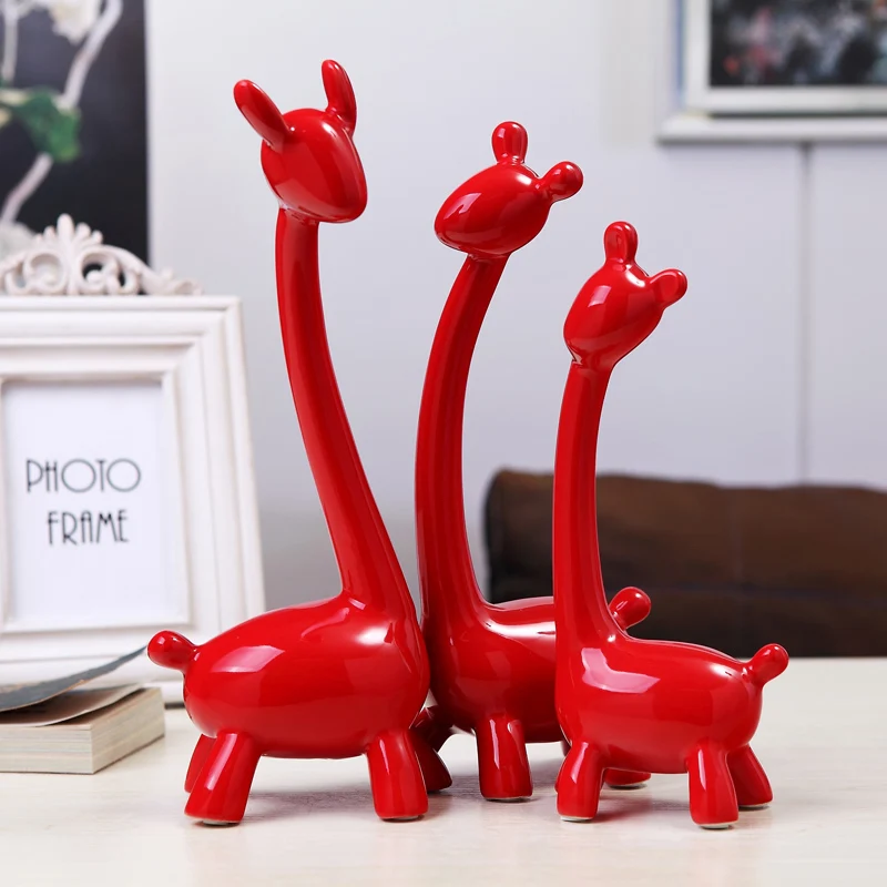 

Multiple Colors Ceramic Modern Ornaments Wealth Lukcy Wedding Gift Home Furnishing Decoration A $