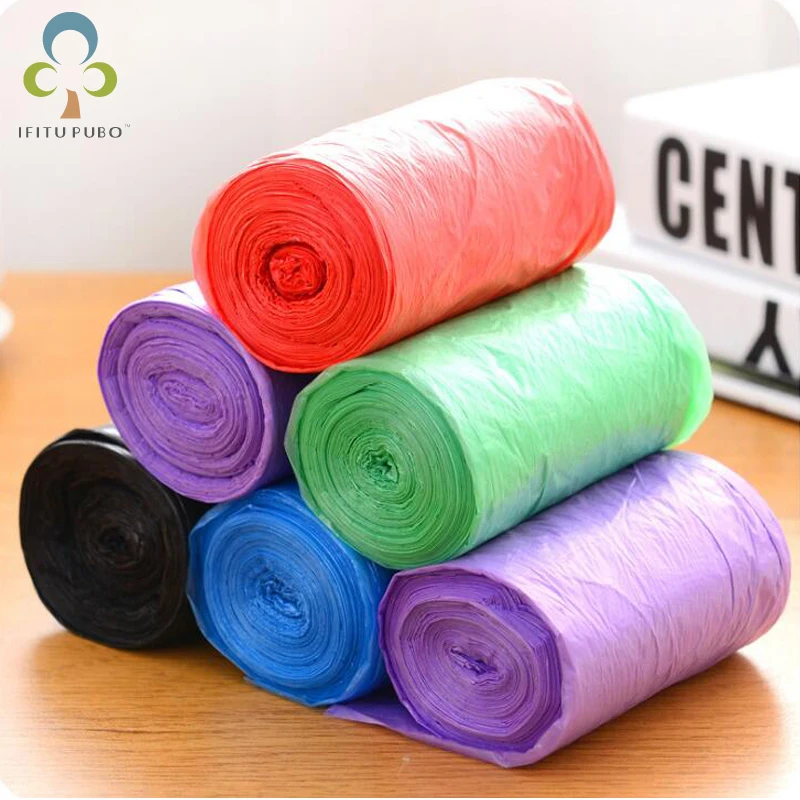 

2 rolls 20PCS/Roll Good Qulity Colored Trash Bags Garbage Bag Storage Plastic Waste Basket Trash Holder Kitchen Bucket Bag WYQ