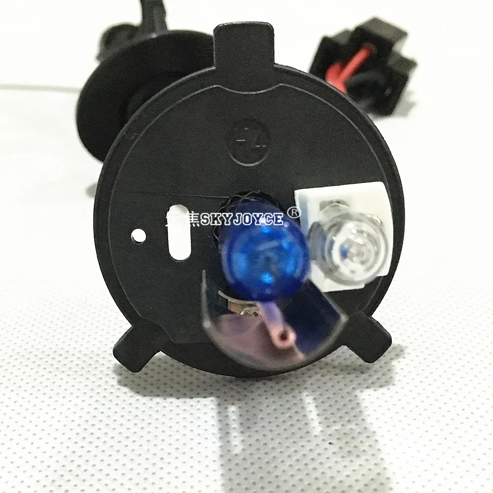 10XDHL Free xenon hid bulb 35W H4-2 dark blue coated H4L deep blue yellow pink purple H4-2 4300K 5000K 6000K 3000K xenon hid H4 (3)