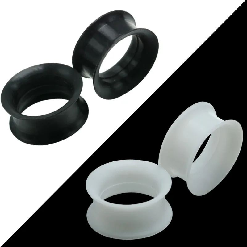 

1pair Flexible Silicone Flesh Ear Plugs and Tunnels Ear Gauge Plug Tunnel Body Jewelry Piercing Stretcher Expanders 5-25mm