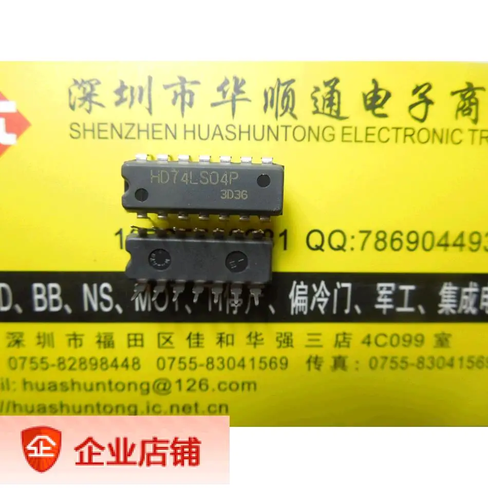 50 PZ HD74LS04P 74LS04P 74LS04P 74LS04 Inverter Esazionali DIP-14 Br
