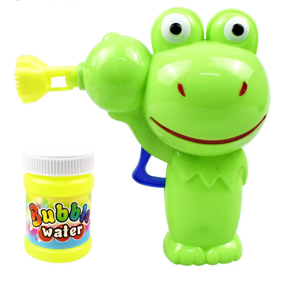 Пистолет для мыльных пузырей, комплект, детские образовательные игрушки включают светящиеся объекты с изображением забавного героя мультфильма животное пузырьковая игрушка пузырь машины игры на свежем воздухе для детей A1