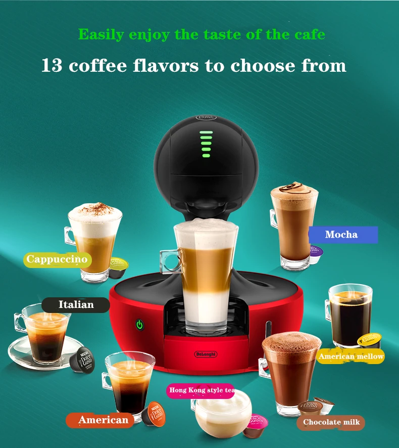Nescafe, капельная Кофеварка, капельная капсула, эспрессо, Капсульная кофемашина, бытовая, маленькая, автоматическая, с сенсорным экраном