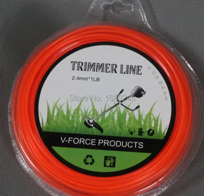 90M X 2.4mm Trimmer Line Spool Whipper Snipper Cord Brush Cutter Grass Nylon Rol 