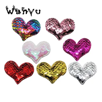 

Sequins Love heart DIY craft accessories,hair clips accessories