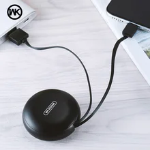 

WK DESIGN for iPhone Mirco USB Cable 2in1 Retractable Cable USB for iPhone X 7 8 Plus Micro USB for Samsung S9 iPhone Charger