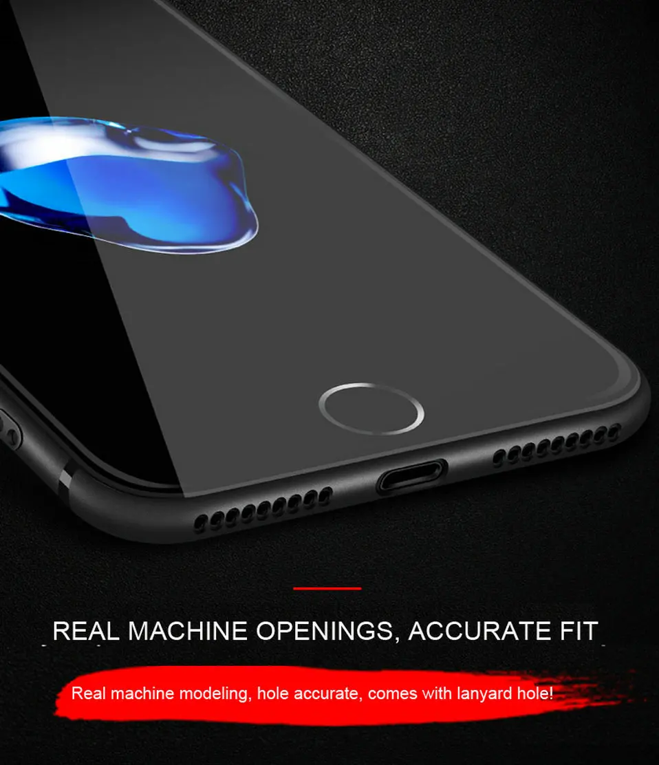 Icoque Plain Fitted Cases for iPhone 7 Case Matte Red Soft Silicone TPU Ultra Thin Cover for iPhone 8 Case 7plus 8 plus Cases    (7)