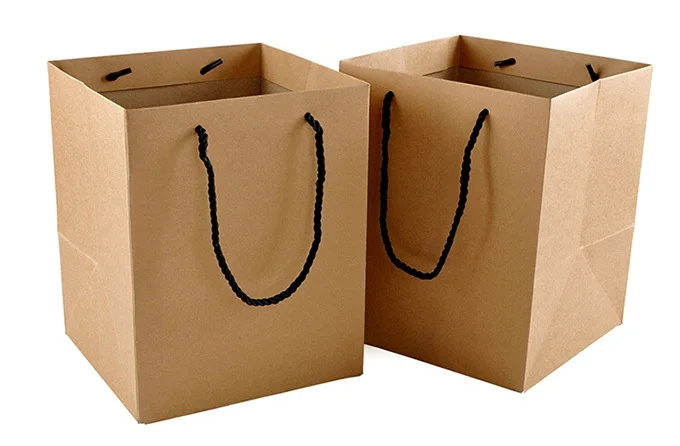 Aliexpress Fresh Flowers Square Brown Paper Gift Bag Aliexpress Fresh Flowers Square Brown Paper Gift Bag Ping Tote Promotional Gifts Advertising From Reliable Bags