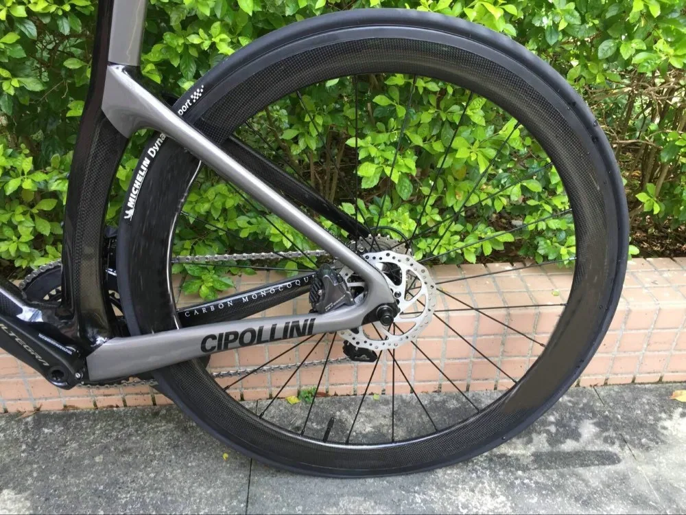 Дисковый тормоз Cipollini NK1K углеродный дорожный велосипед в комплекте с