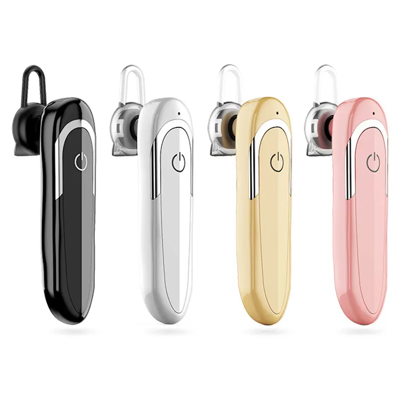 D5 Bluetooth Single Earphone Wireless Waterproof Earpiece Car Driver Earbuds Ear Hook Business