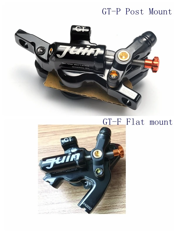 

Juin Tech GT Flat Post mount Line Pull Hydraulic Disc Brake caliper Road CX Gravel 160mm dual actuation brake cyclocross bike