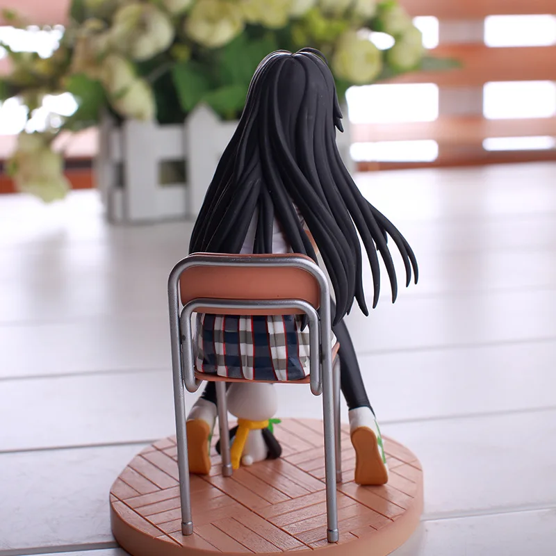 15cm Yukinoshita Yukino Anime Figure Gils Dolls Model with School Uniform Chair Base Comic Collection Model Kids Toy 15cm Yukinoshita Yukino Anime Figure Gils Dolls Model with School Uniform Chair Base Comic Collection Model Kids Toy