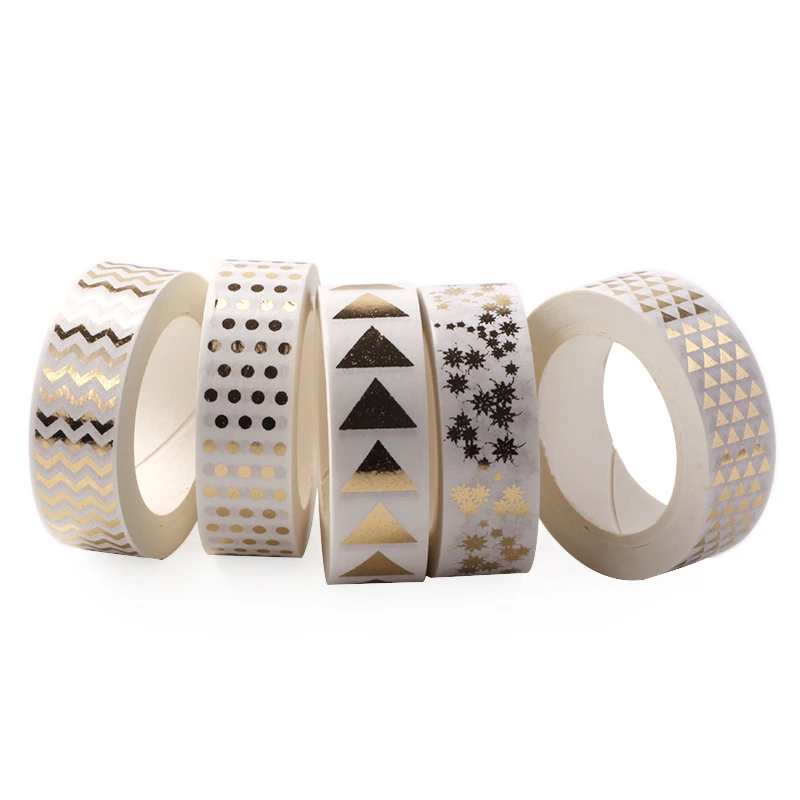 Лента из фольги AAGU треугольная в горошек 5 шт./лот|tape office|design washi tapewashi tape |