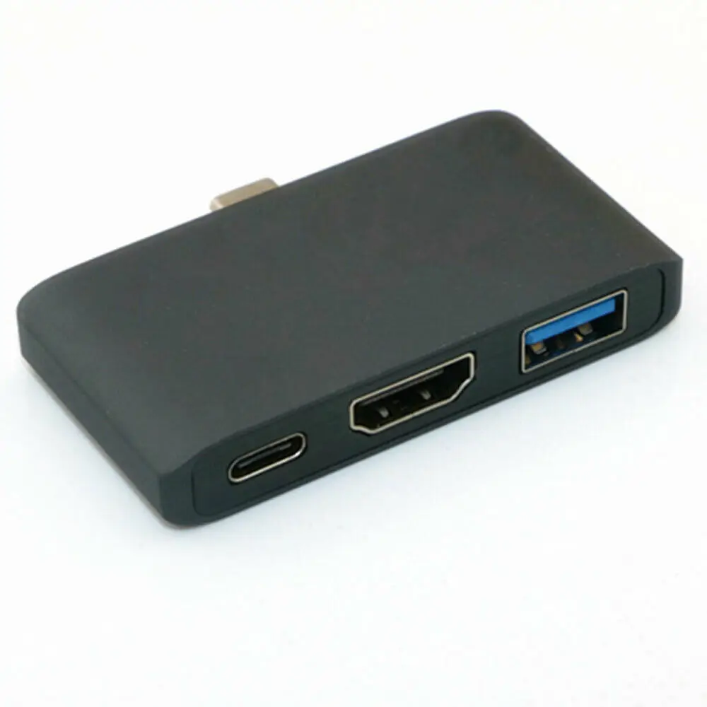

USB C Hubs To HDMI Support USB Type-C Adapter 3 in 1 able Converter Adapter For iphone Samsung Huawei xiaomi