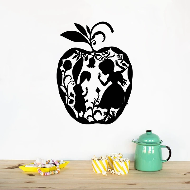 Alice in Wonderland Vinyl Stickers Kids Room Decor