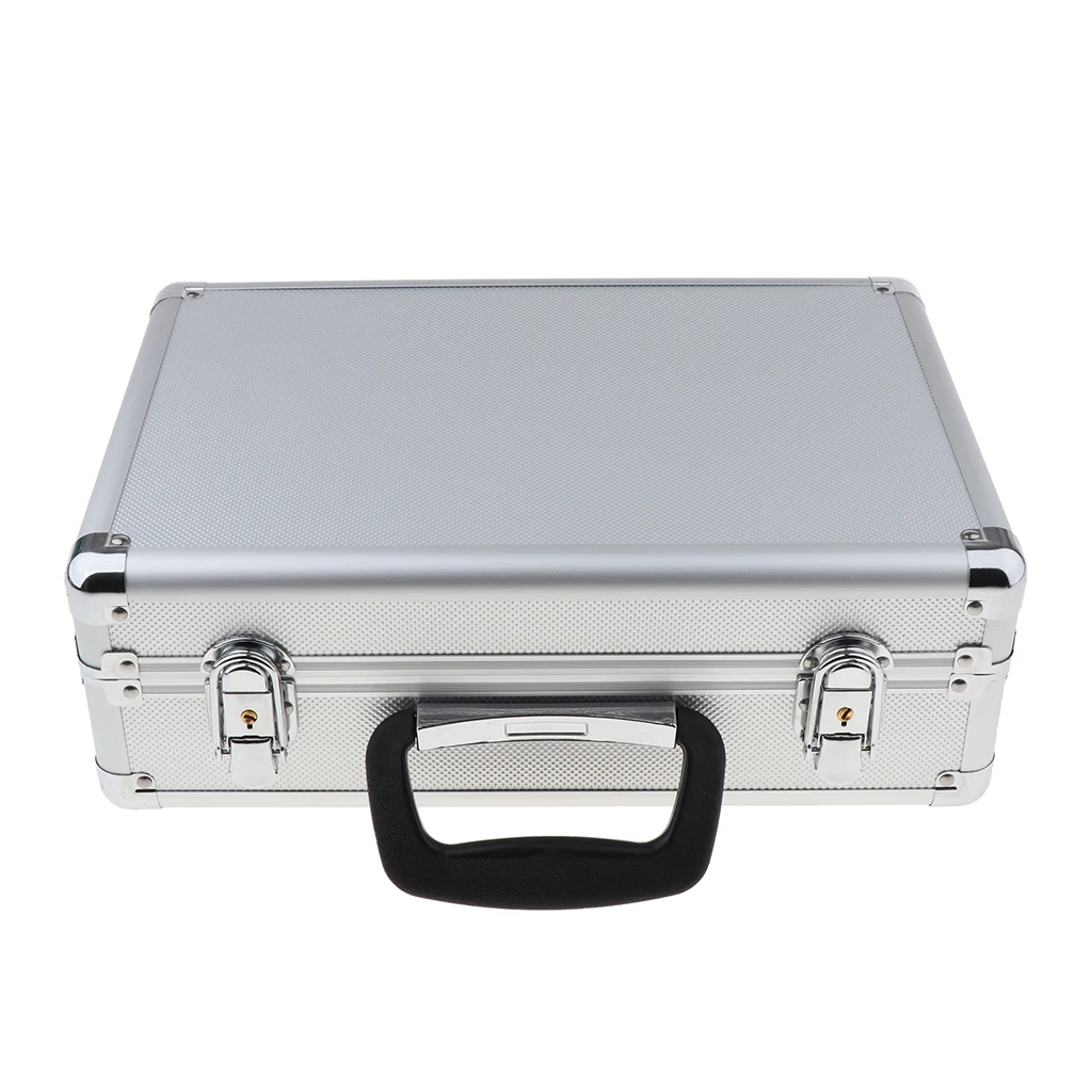 Aluminium Case Box ,Silver with Foam Tool Travel Carry Case for JR FUTABA FLYSKY ,35x23x12cm